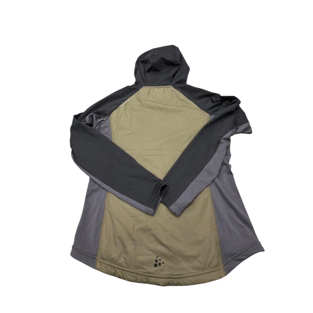 Craft Spartan Race Jacket Mens Medium Olive Grey Hybrid Insulated Hooded Full - Picture 10 of 11